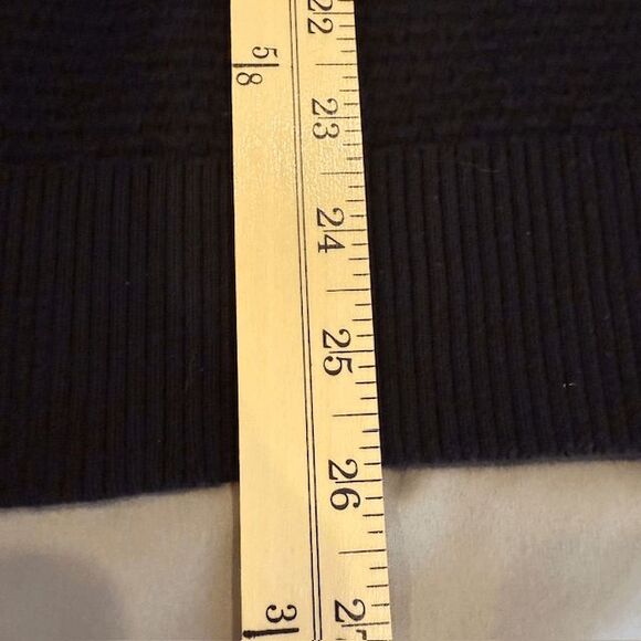 Karl Lagerfeld Textured Basketweave Honeycomb Black Sweater Men's Size Medium - Picture 8 of 10